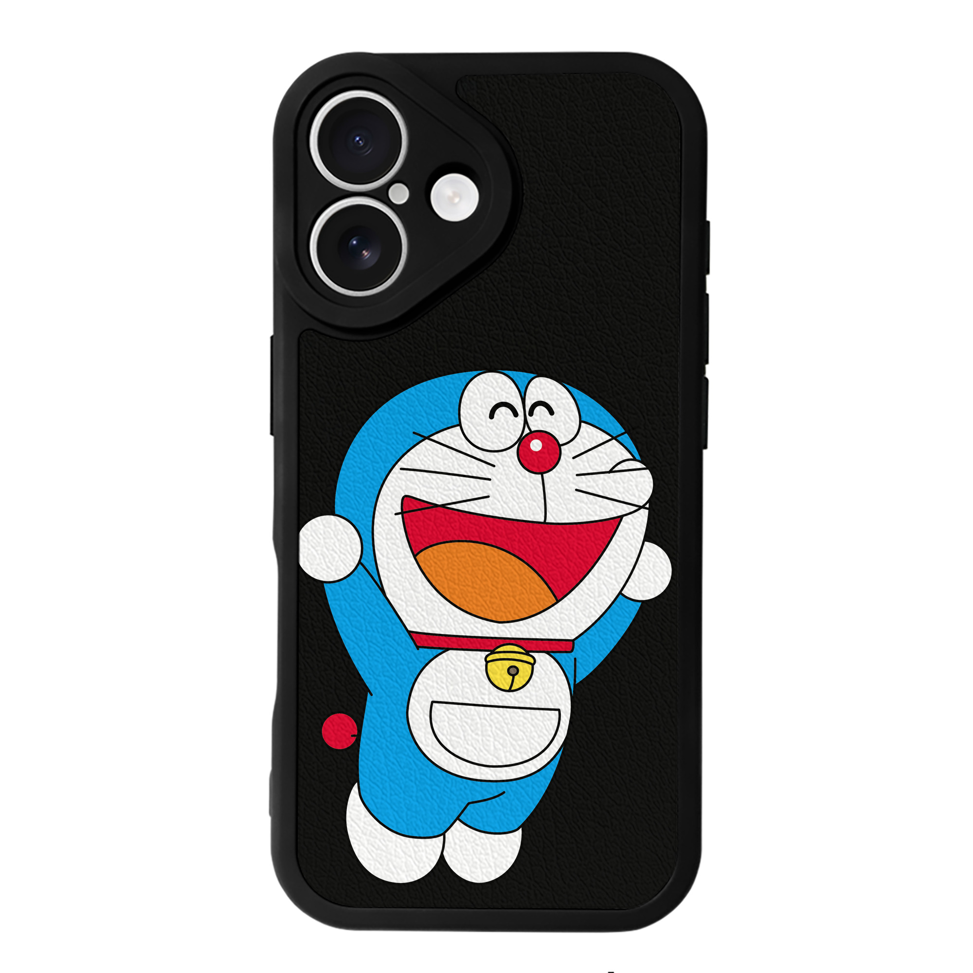 （画像用） ドラえもん Doraemon 【iPhone 16シリーズ対応】シリコンスマホケース（レザー調） 材質：シリコン